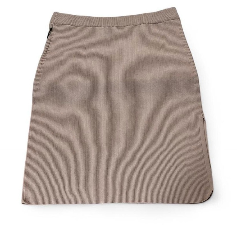 2/$30 Ava & Viv Classic Brown Pencil Skirt Sz XXL Ribbed Textured Knitted - Picture 4 of 8